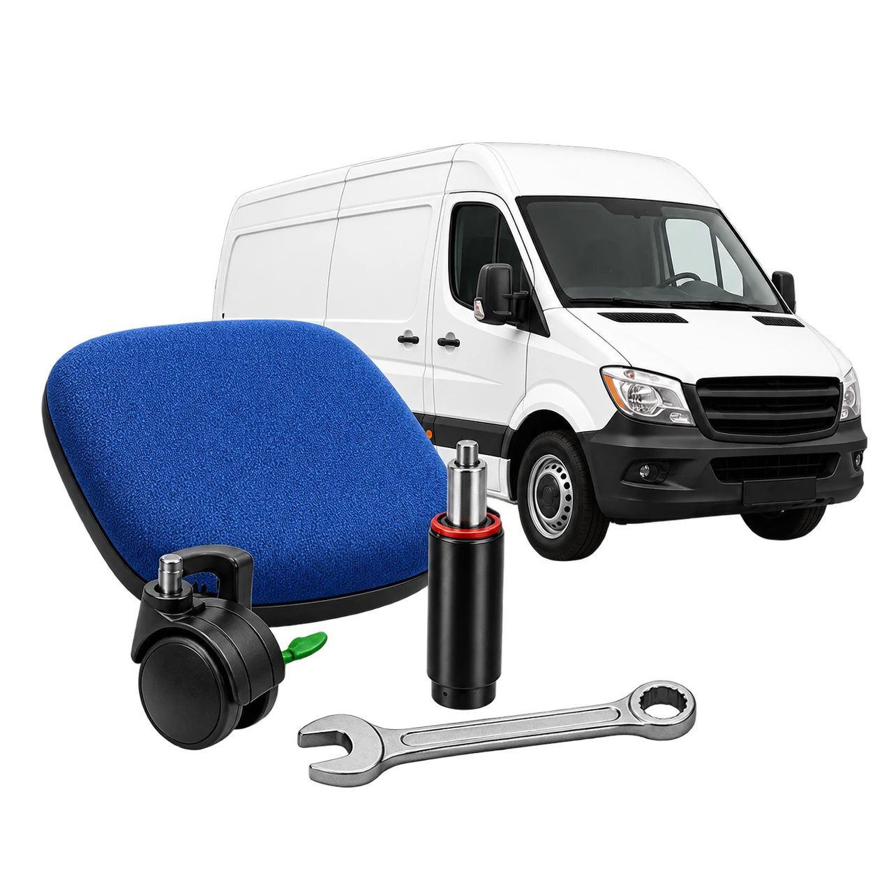 Transporte e componentes para reforma nas cores do cliente